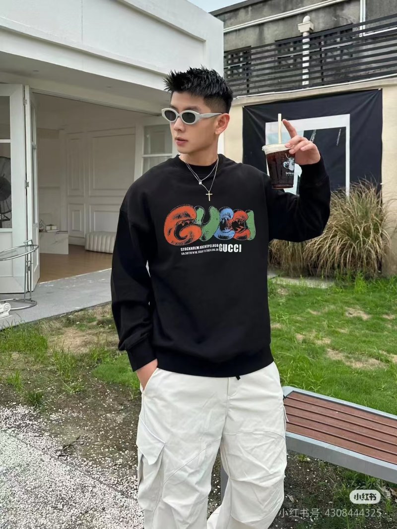 Gucci Ghost Print Black Sweatshirt view