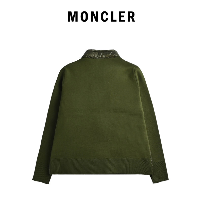 Moncler Olive Green Down Puffer Jacket view
