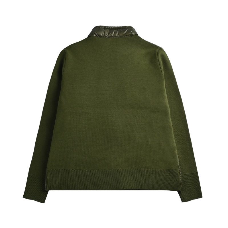 Moncler Olive Green Down Puffer Jacket view