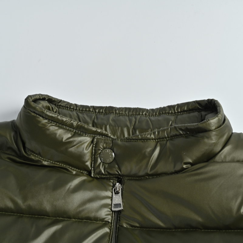 Moncler Olive Green Down Puffer Jacket view