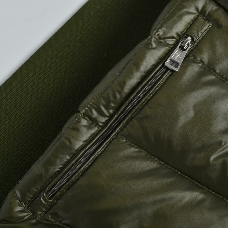 Moncler Olive Green Down Puffer Jacket view