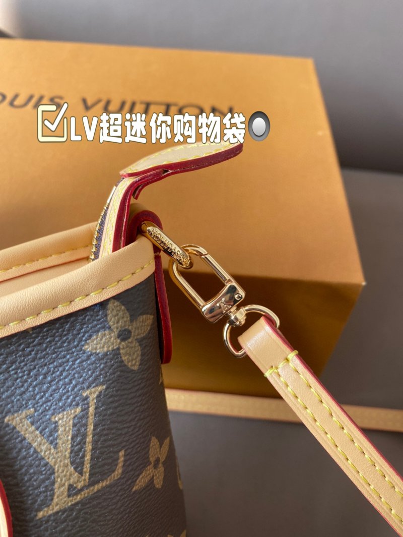 Louis Vuitton Mini Monogram Shopping Bag with Pouch - Tan/Brown view