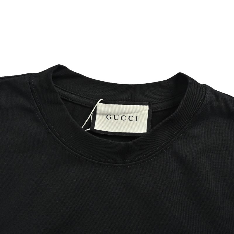 Gucci Striped Logo Black T-Shirt view