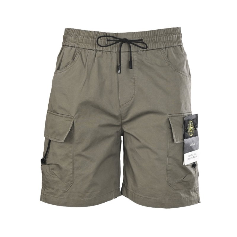 Stone Island Compass Cargo Shorts - Sage