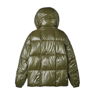 Moncler Green & Brown Quilted Down Jacket view 5