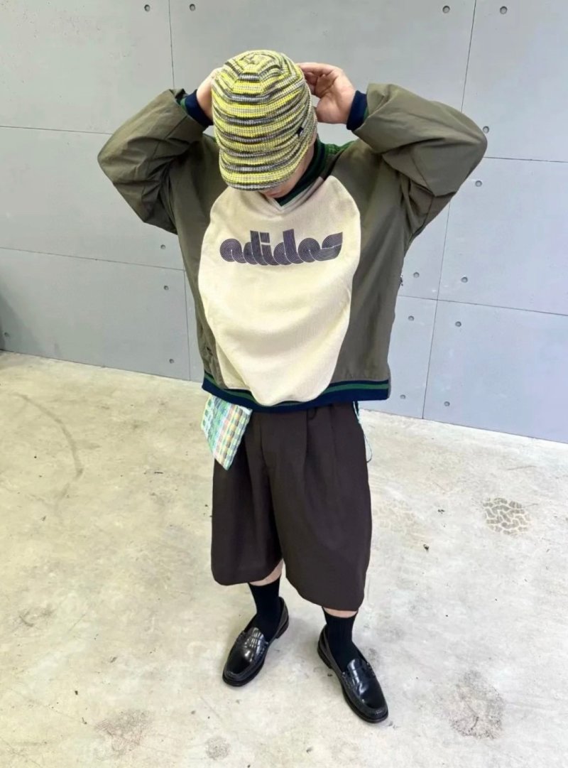 Adidas Colorblock Hoodie Navy White view