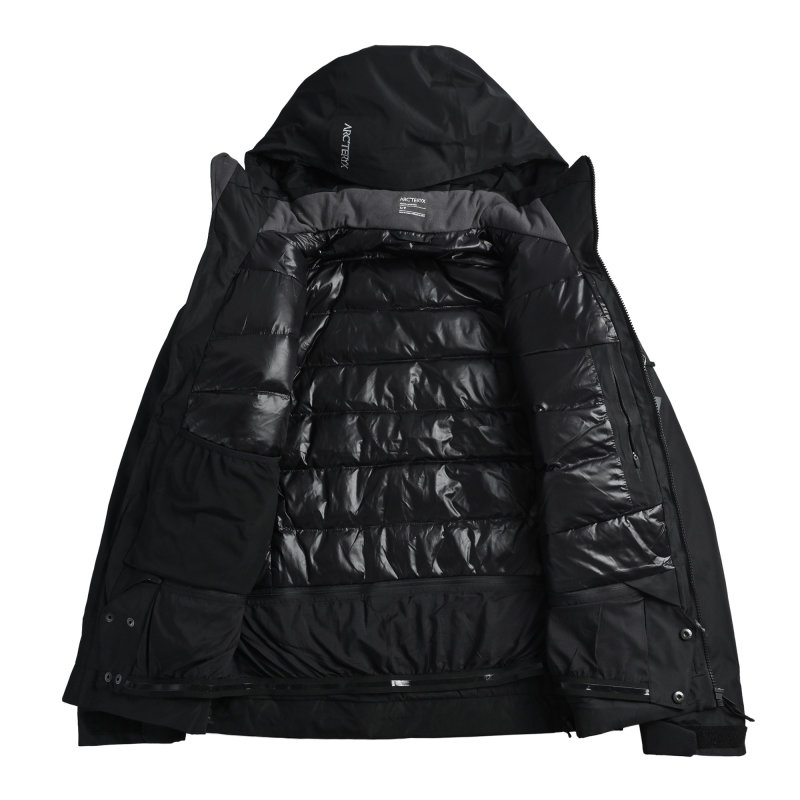 Arc'teryx Black Down Puffer Jacket view