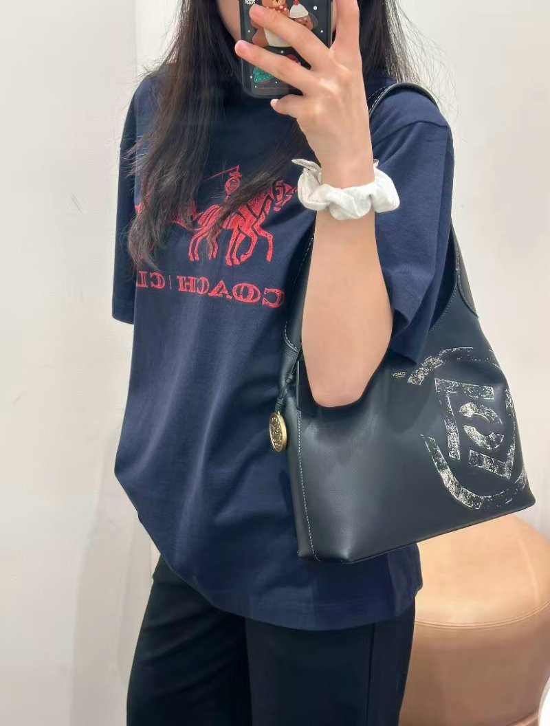 Coach x Clot Carriage Logo T-Shirt Black view