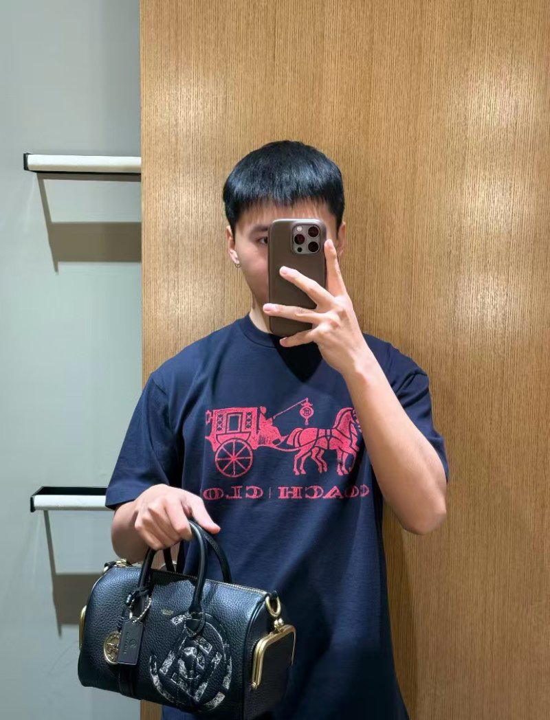 Coach x Clot Carriage Logo T-Shirt Black view