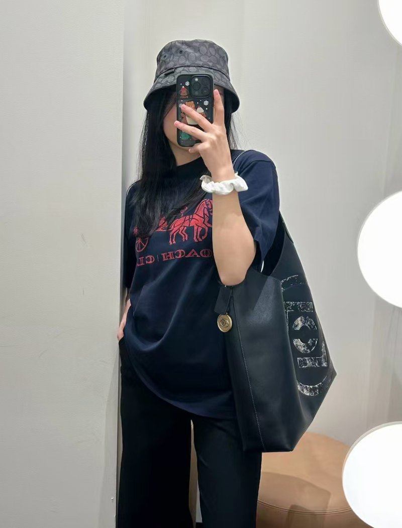 Coach x Clot Carriage Logo T-Shirt Black view