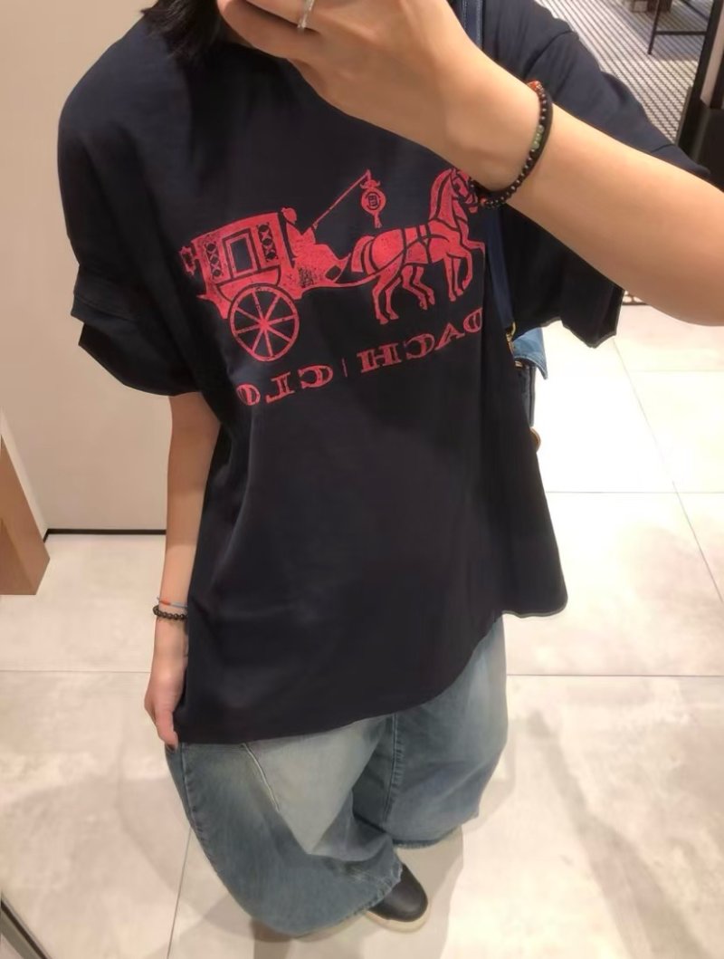 Coach x Clot Carriage Logo T-Shirt Black view