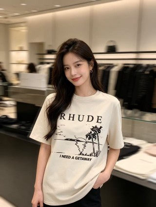Rhude 'I Need a Getaway' Cream T-Shirt view 2