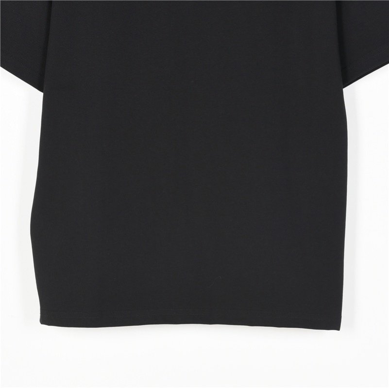 Prada Black Short Sleeve T-Shirt with Chest Logo view