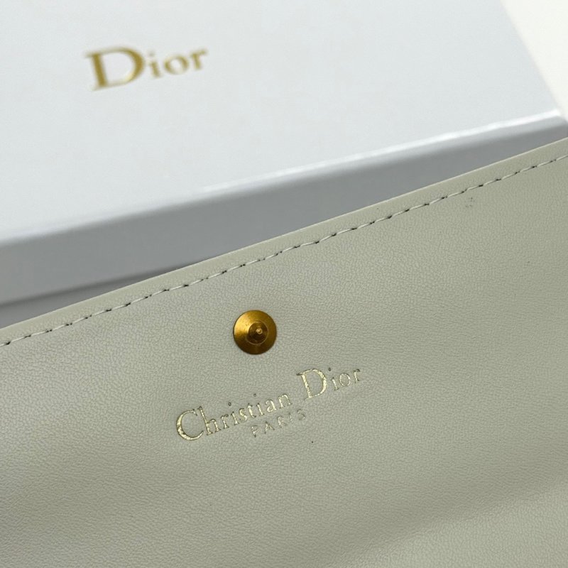 Dior 0938 CD Monogram Wallet Cream/Blue view