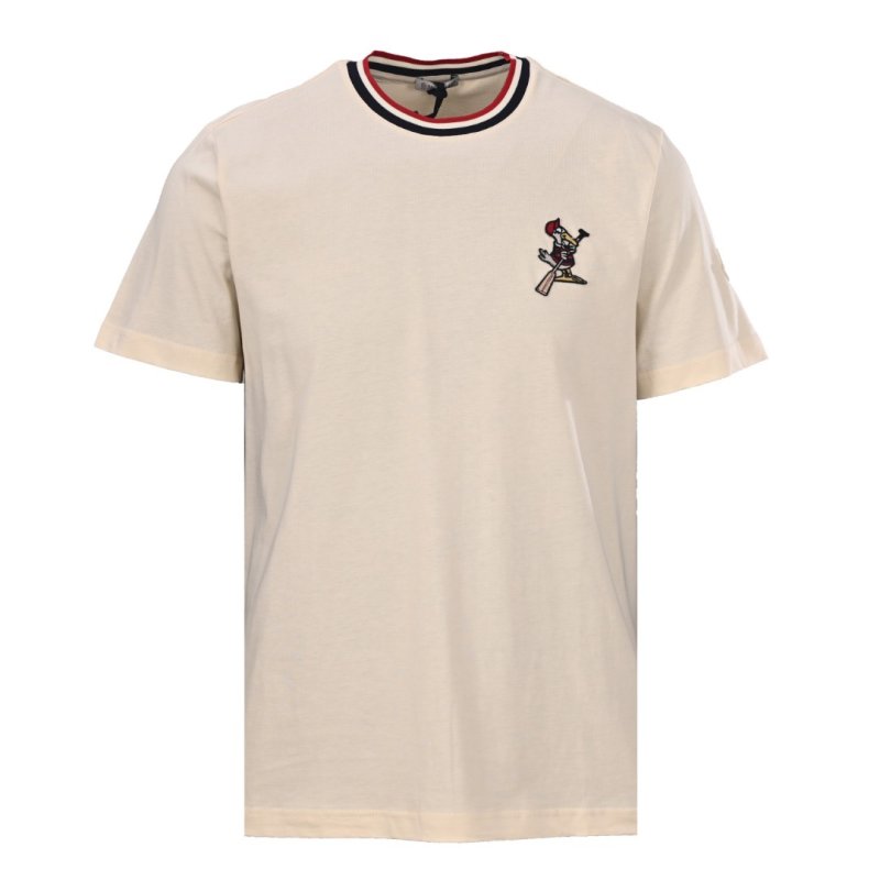 Thom Browne Hector Embroidered T-Shirt Cream view