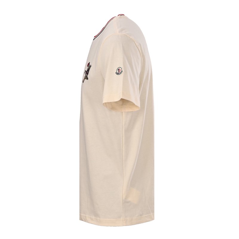 Thom Browne Hector Embroidered T-Shirt Cream view
