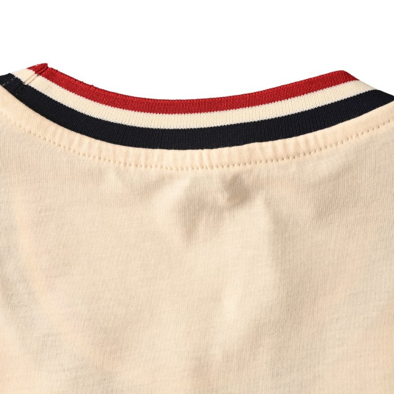 Thom Browne Hector Embroidered T-Shirt Cream view
