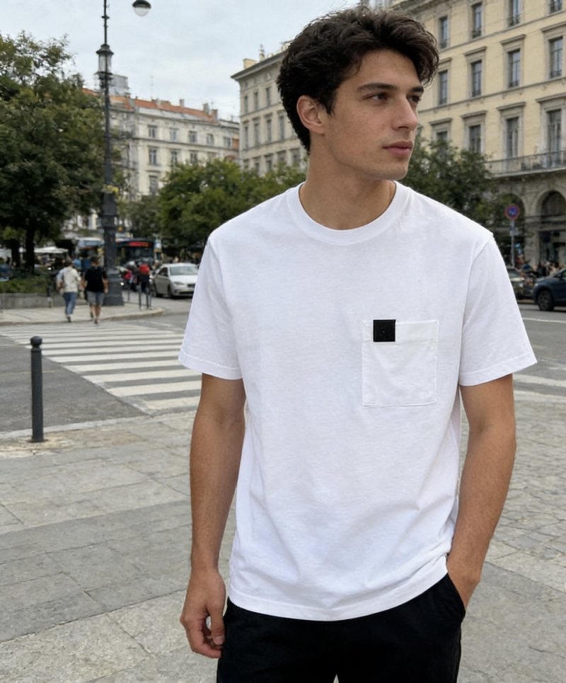 Stone Island White Pocket T-Shirt