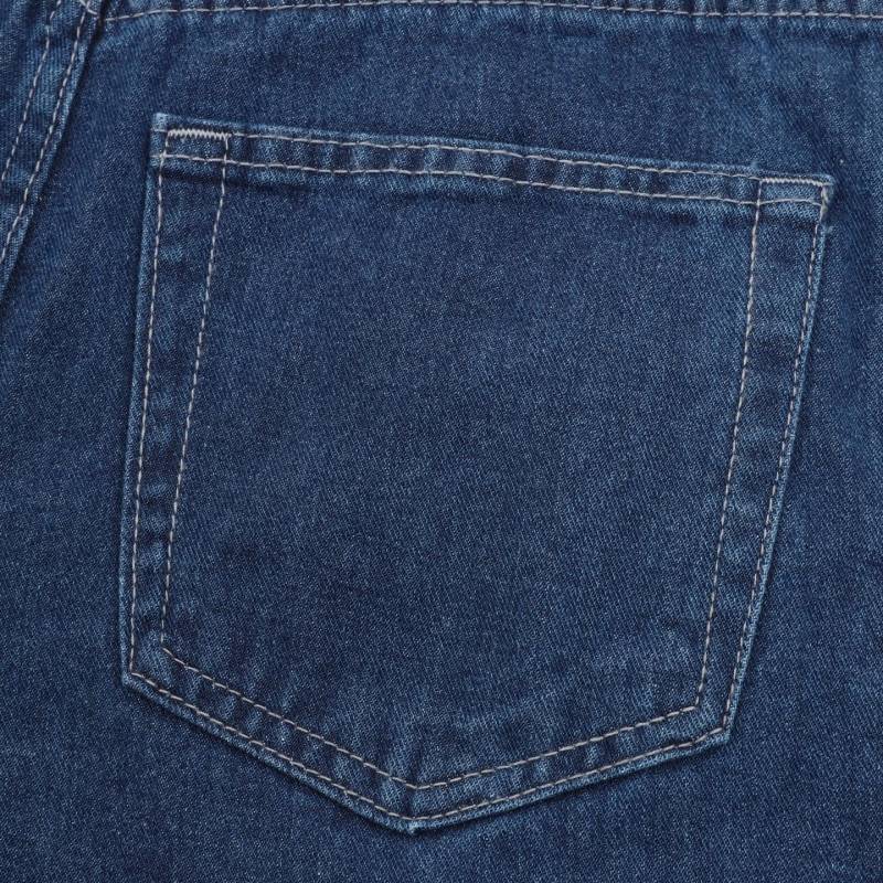 Adidas Three Stripes Medium Wash Wide-Leg Denim Jeans view