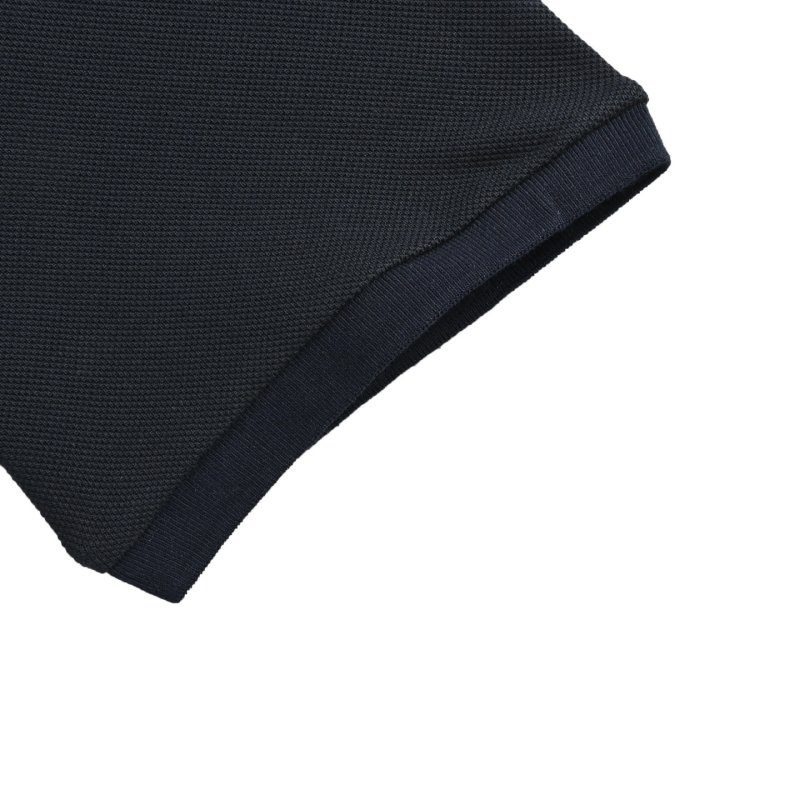 Gucci Logo Embroidered Black Polo Shirt view
