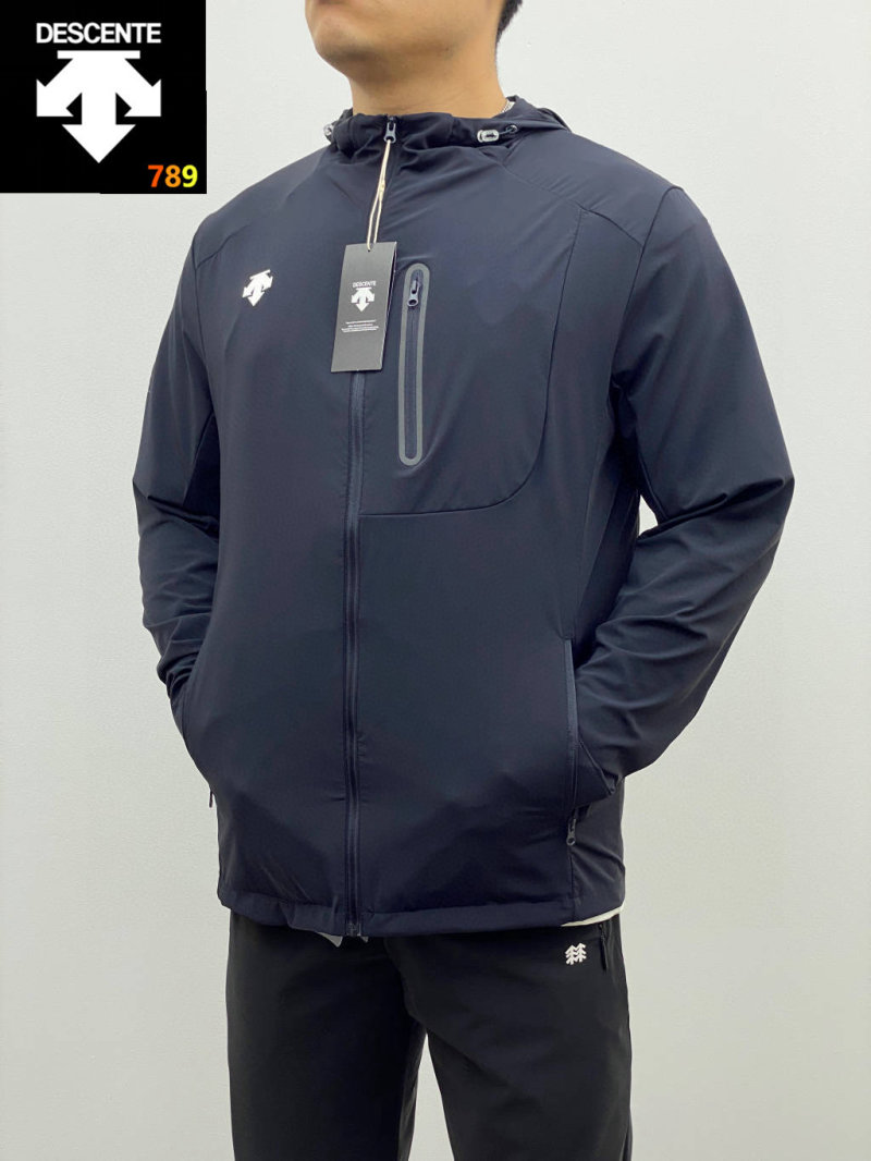Descente Navy Hooded Lightweight Sun-Protection Jacket