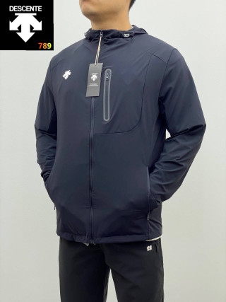 Descente Navy Hooded Lightweight Sun-Protection Jacket