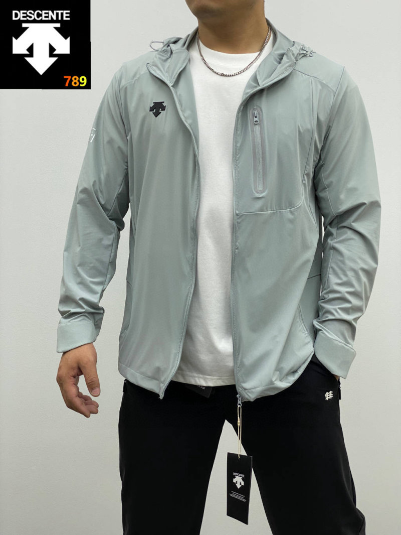 Descente Navy Hooded Lightweight Sun-Protection Jacket view