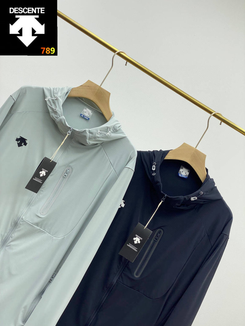 Descente Navy Hooded Lightweight Sun-Protection Jacket view