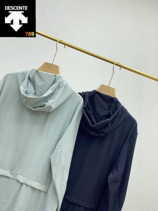 Descente Navy Hooded Lightweight Sun-Protection Jacket view 5