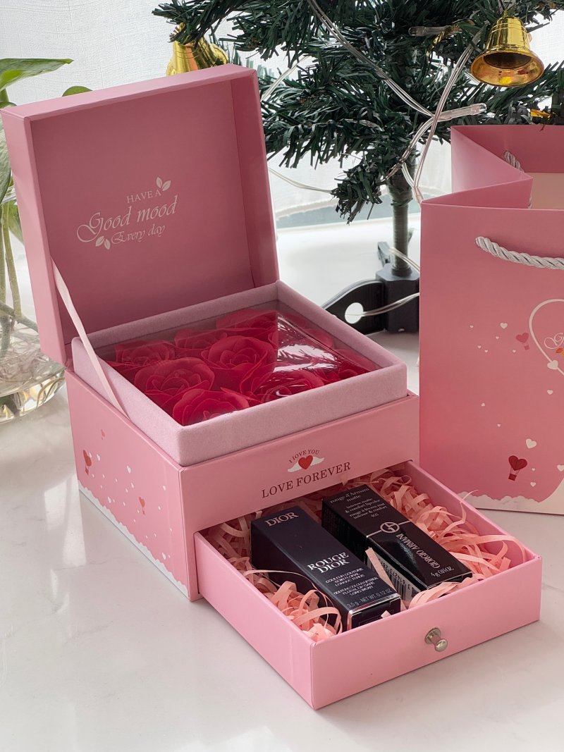 Dior Rouge Magnetic Lipstick & Armani Beauty Love Forever Gift Set