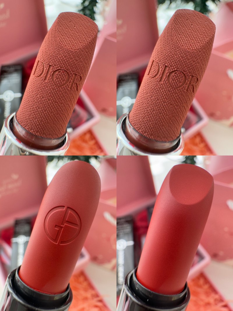Dior Rouge Magnetic Lipstick & Armani Beauty Love Forever Gift Set view
