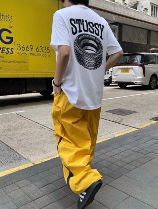 Stüssy White Logo T-Shirt view 4