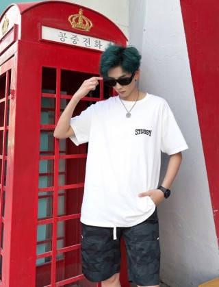 Stüssy White Logo T-Shirt view 8