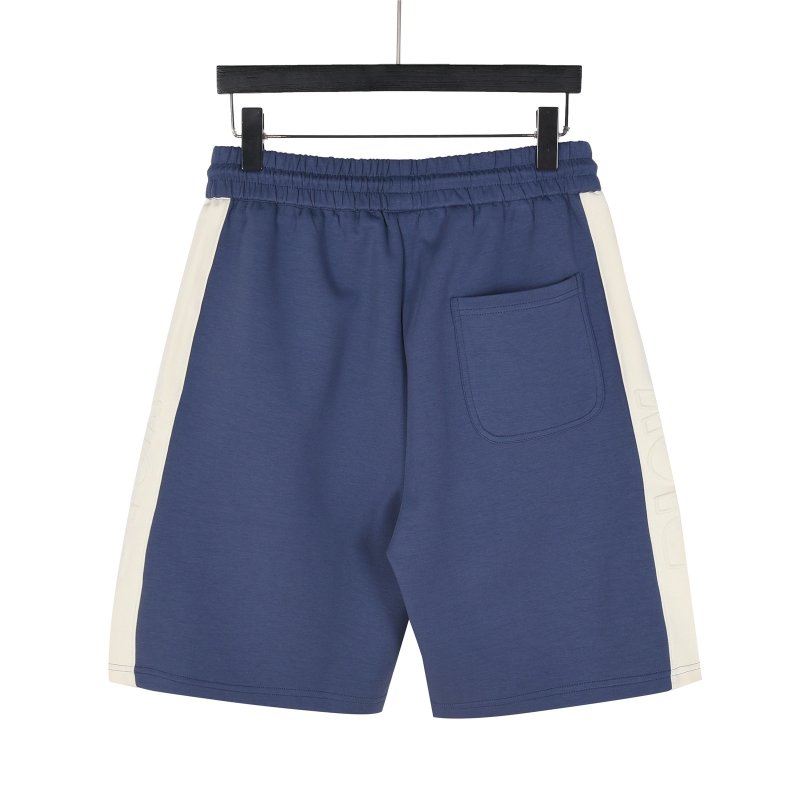 Blue Denim Knee-Length Shorts with Drawstring view