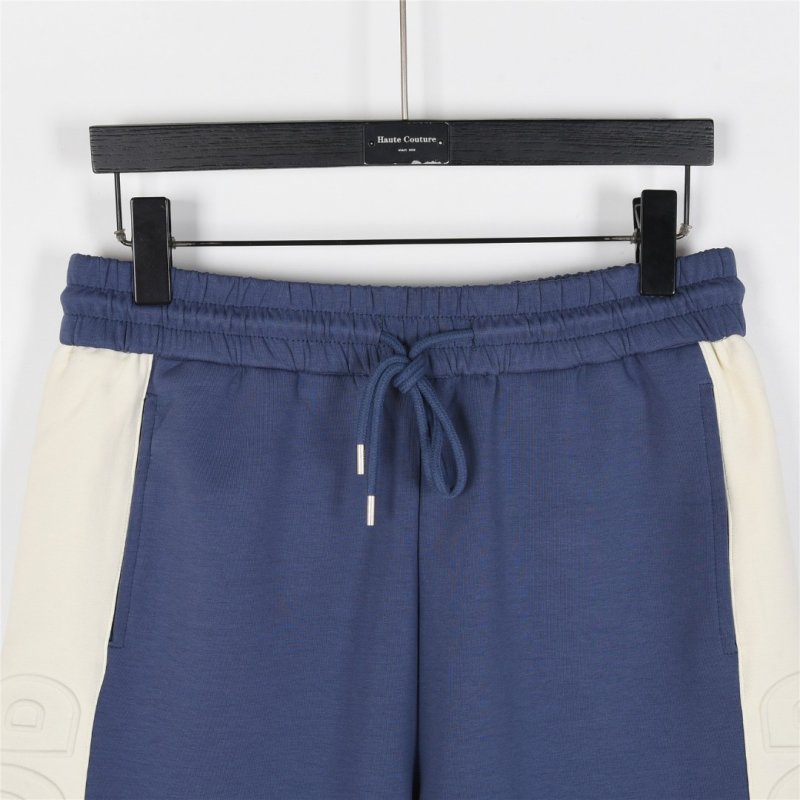 Blue Denim Knee-Length Shorts with Drawstring view