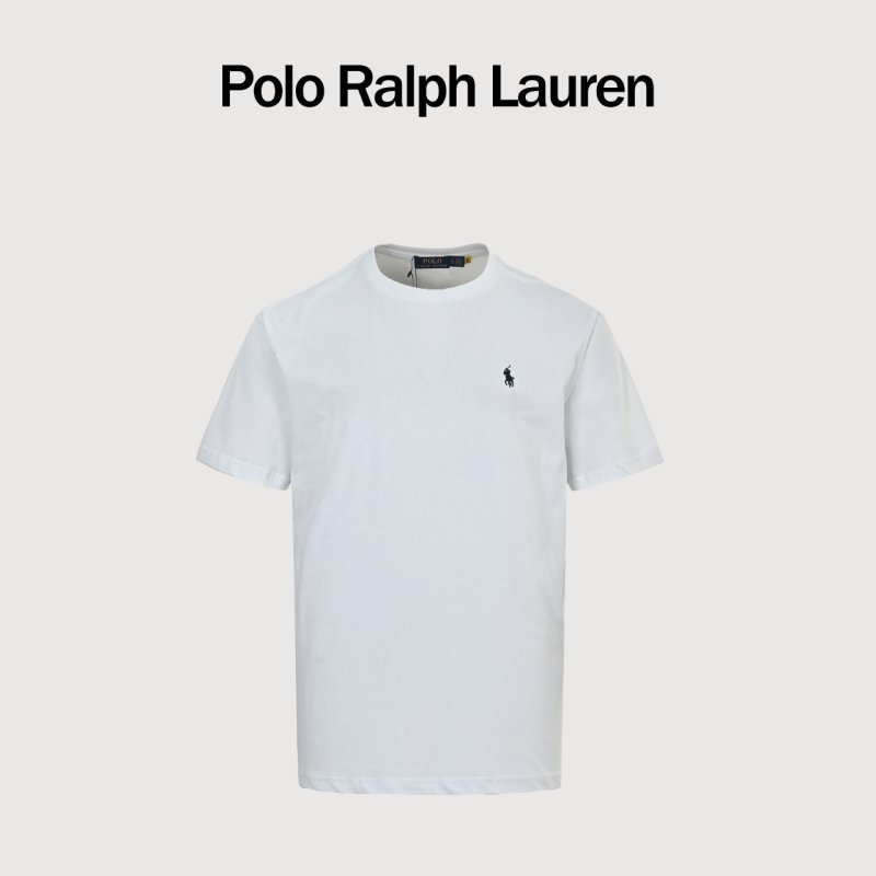 Ralph Lauren Pony Logo Crew Neck T-Shirt White view