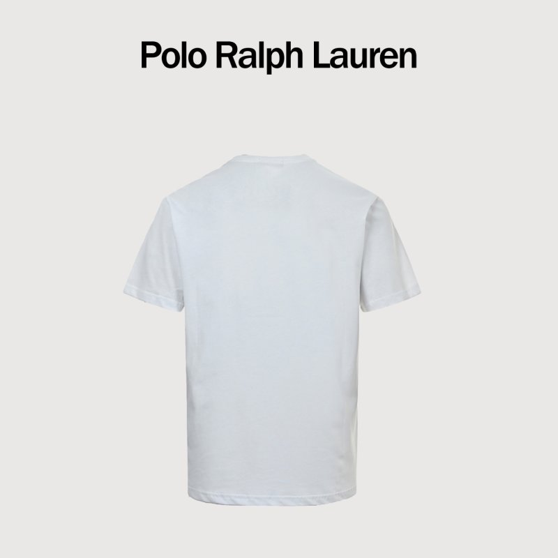Ralph Lauren Pony Logo Crew Neck T-Shirt White view