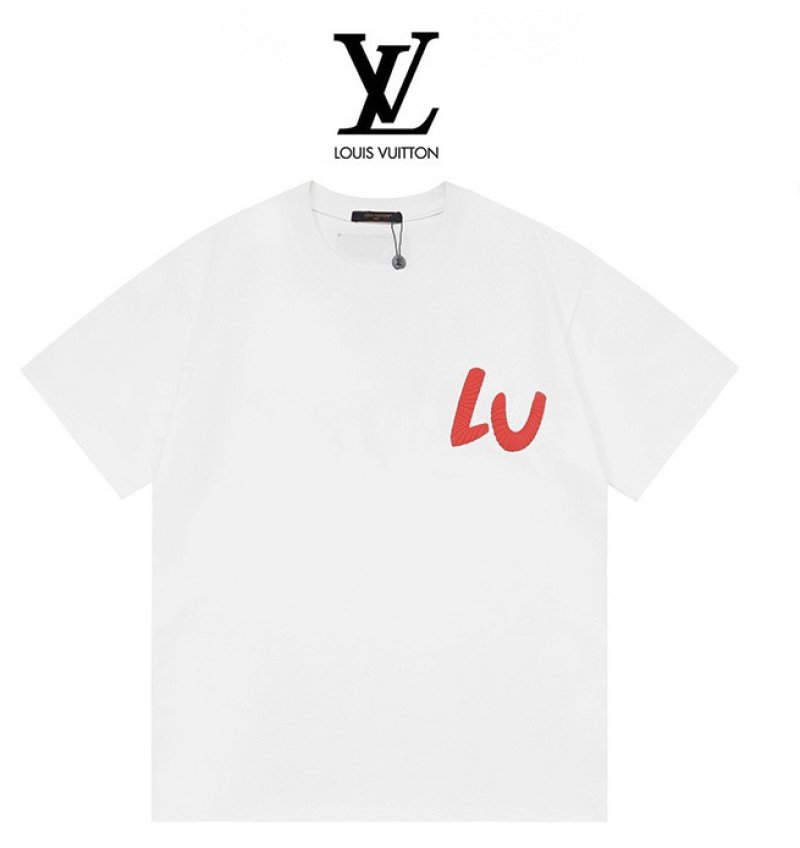 Louis Vuitton Multicolour Logo White T-Shirt view