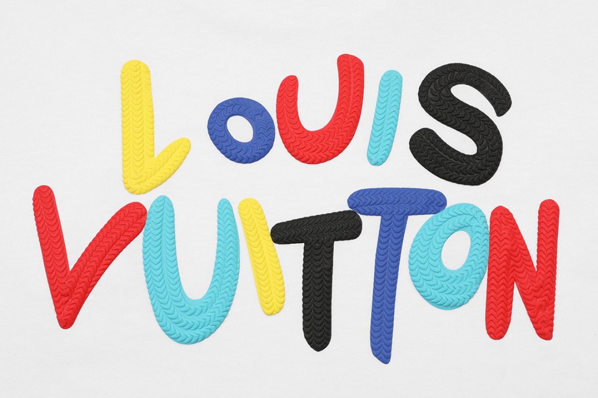 Louis Vuitton Multicolour Logo White T-Shirt view