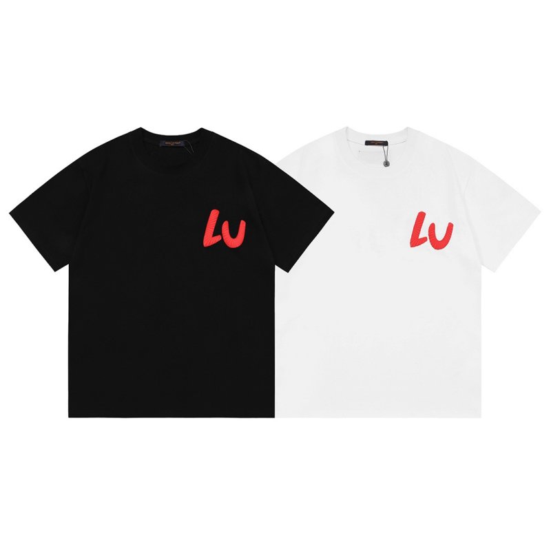 Louis Vuitton Multicolour Logo White T-Shirt view