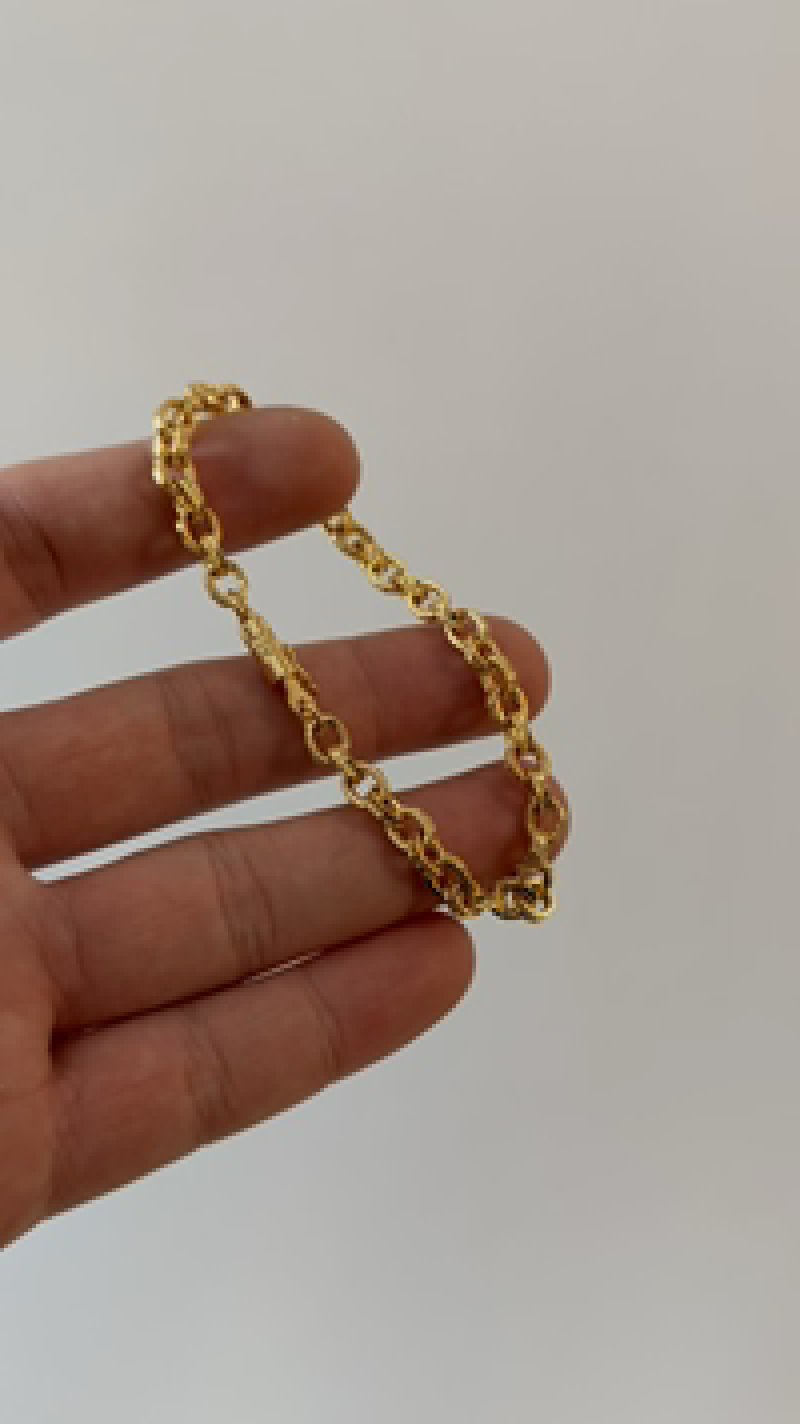 Gold Chunky Link Chain Necklace