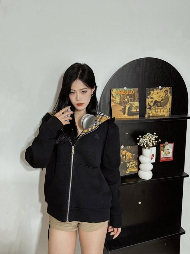 Black & Yellow Plaid Reversible Hooded Jacket view
