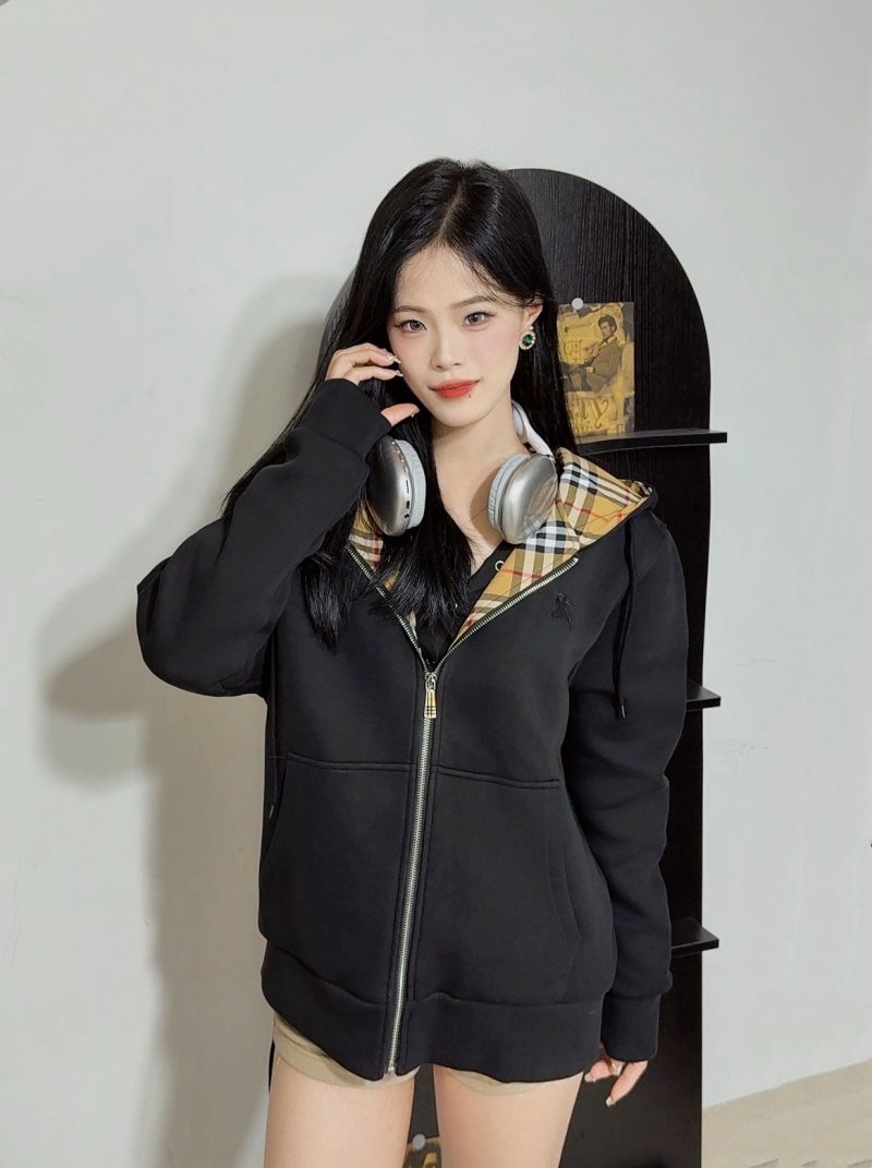 Black & Yellow Plaid Reversible Hooded Jacket view