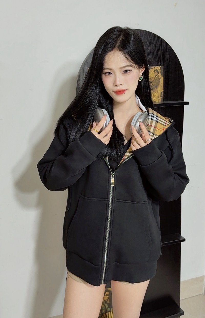 Black & Yellow Plaid Reversible Hooded Jacket view