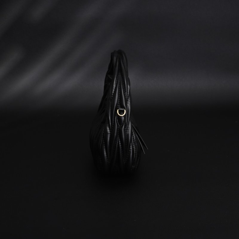 Miu Miu Wander Black Quilted Hobo Bag view