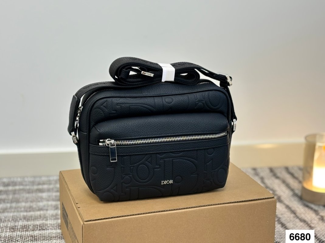 Dior Monogram Camera Bag Black view