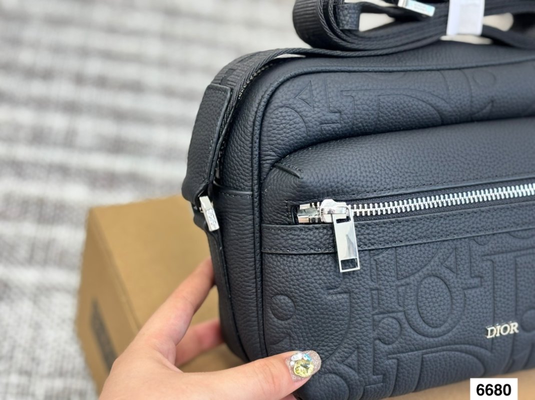 Dior Monogram Camera Bag Black view