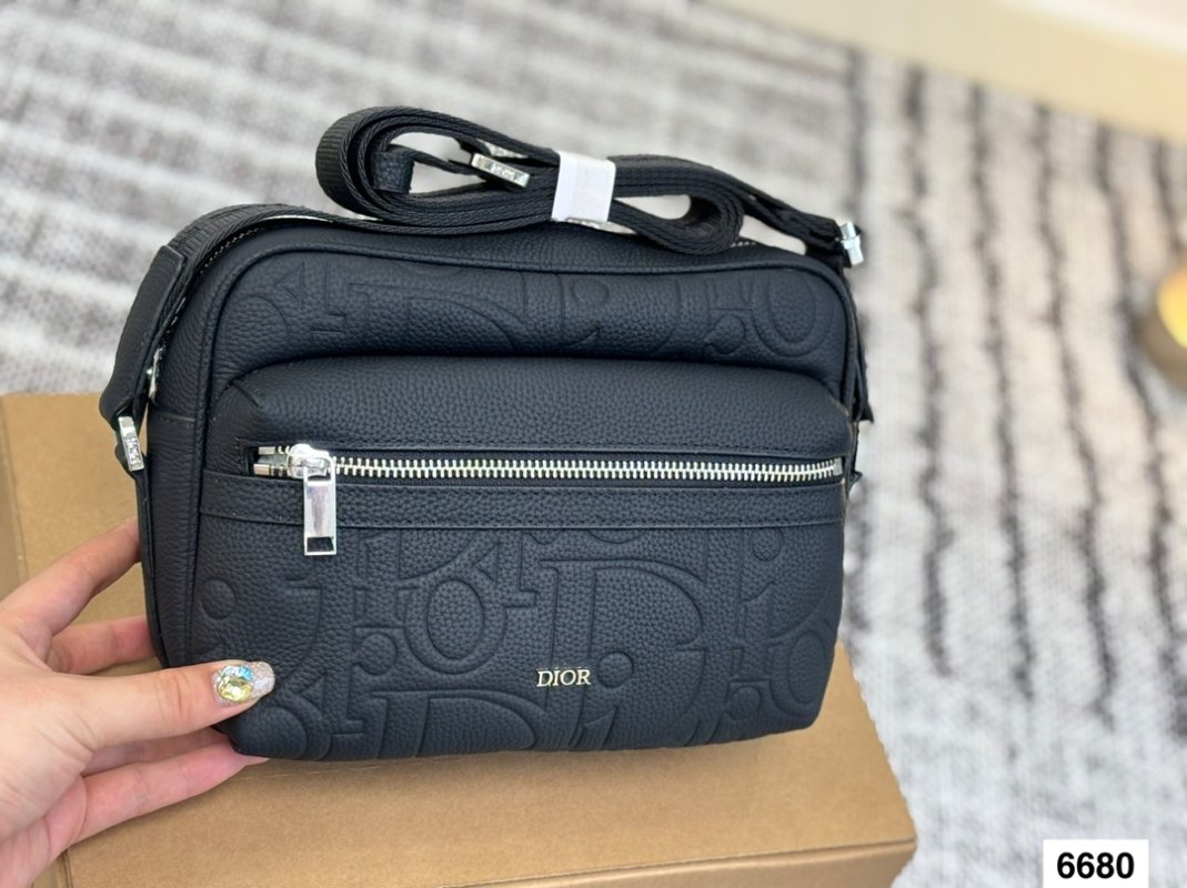 Dior Monogram Camera Bag Black view