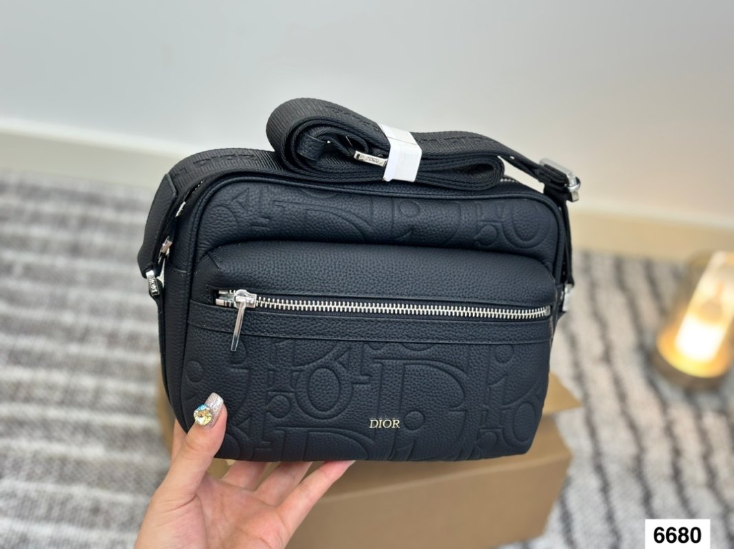 Dior Monogram Camera Bag Black view