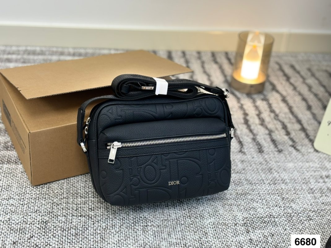Dior Monogram Camera Bag Black view